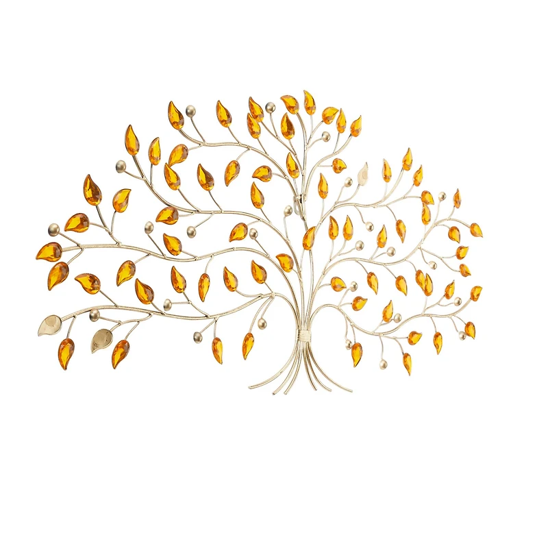 Silver Metal Bohemian Wall Decor, 35" x 2" x 16"