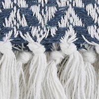 DII® French Blue Arrowhead Woven Throw