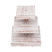 Mind Reader Brown 3-Tier Square Cupcake Tower