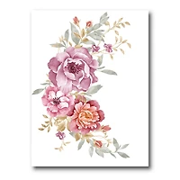 Designart - Bouquet Of Pink and Purple Flowers III