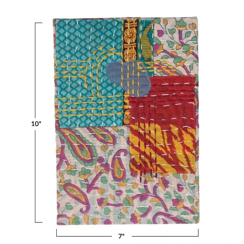 Hello Honey® Patchwork Cotton Kantha Bound Paper Journal
