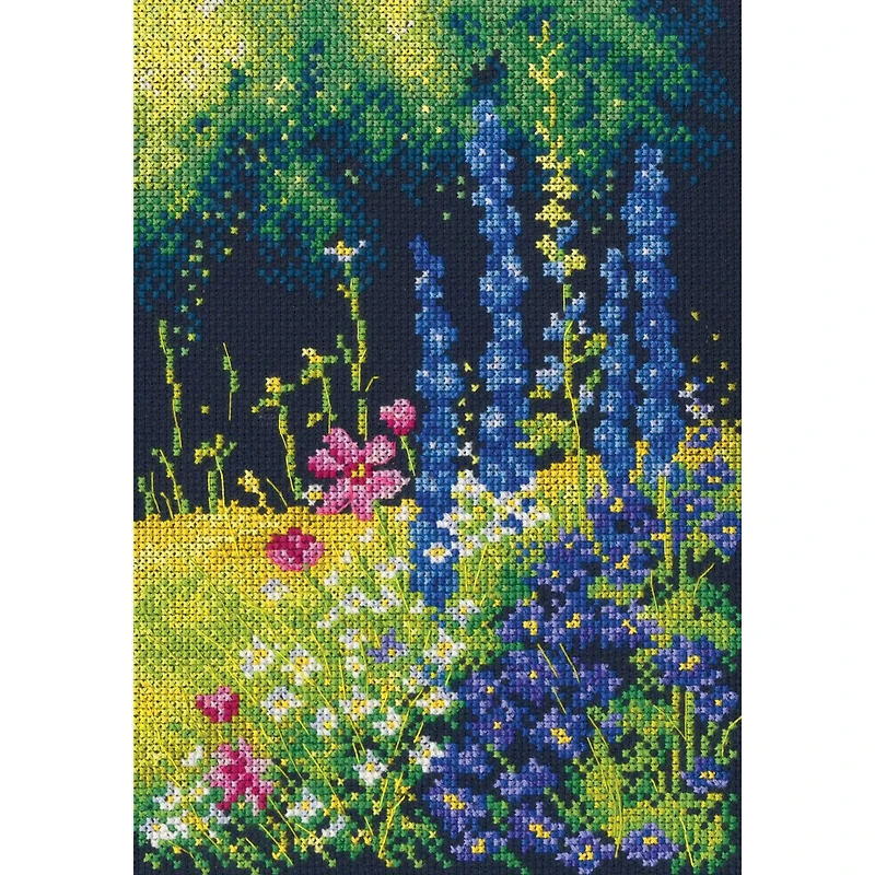 RTO Delphinium And Cosmos Cross Stitch Kit