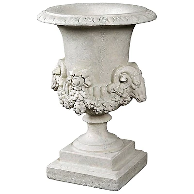Design Toscano® 28" Hermes Ram's Head Garden Urn