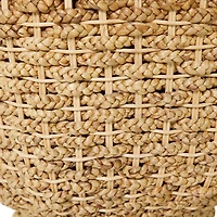 Brown Seagrass Bohemian Accent Table 24" x 20" x 20"