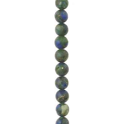 Green & Blue Chryscolla Round Beads by Bead Landing®, 8mm
