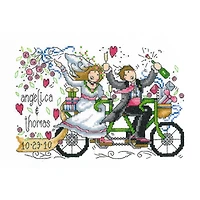 Imaginating Wedding Ride Wedding Record Counted Cross Stitch Kit