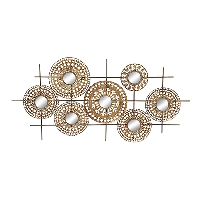 Brown Modern Ornamental Metal Wall Decoration