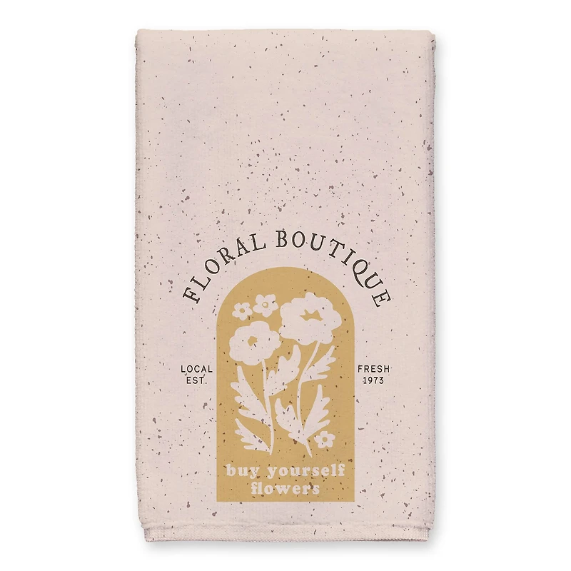 Floral Boutique Mod Sign 16" x 25" Towel Set