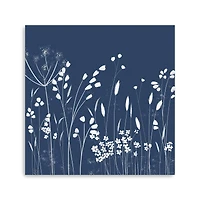 Indigo Flowers II Canvas Giclee