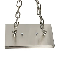 Hello Honey® Robert Stevenson Lighting Jameson Metal & Seedy Glass 6-Light Linear Chandelier