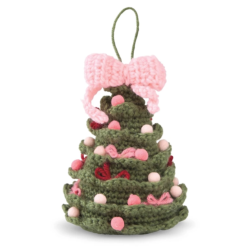 Intermediate Christmas Tree Amigurumi Crochet Ornament Kit by Loops & Threads®