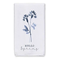 Hello Spring Blue Floral Tea Towel Set