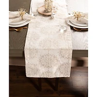 DII® 108'' Winter Sparkle Jacquard Table Runner