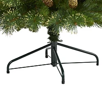 6ft. Pre-Lit Golden Tip Washington Pine Artificial Christmas Tree, Clear LED Lights