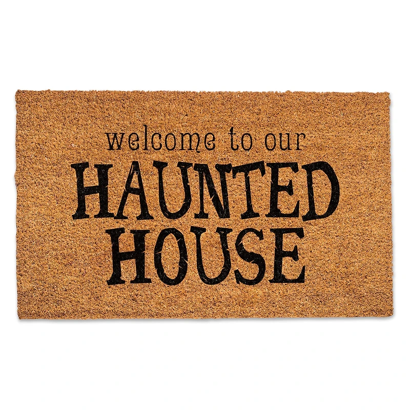 Welcome to Our Haunted House Door Mat