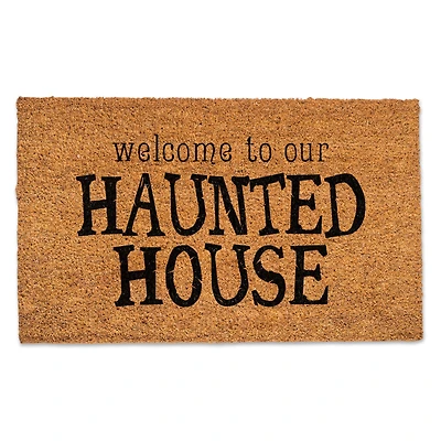 Welcome to Our Haunted House Door Mat