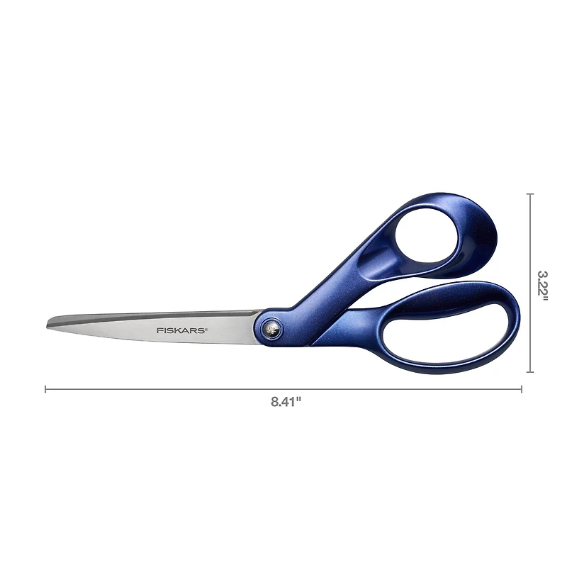 Fiskars® Explore 8" Blue Expanse Metallic Scissors