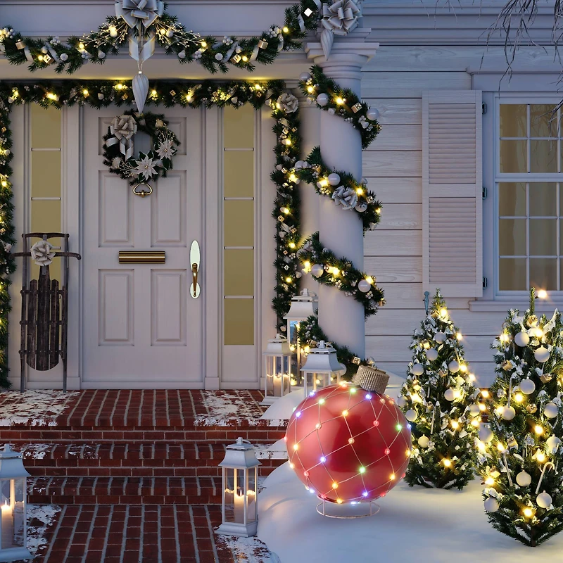 21" Red Outdoor Lightshow Ornament