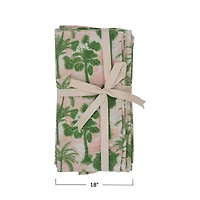 Hello Honey® Green Palm Tree Cotton Napkins, 4ct.