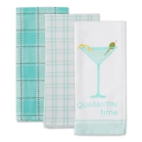 DII® Quarantini Time Dish Towels, 3ct.