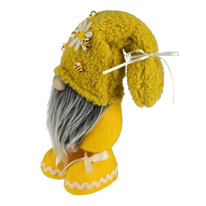 15" Yellow Sherpa Bumblebee & Daisy Springtime Gnome