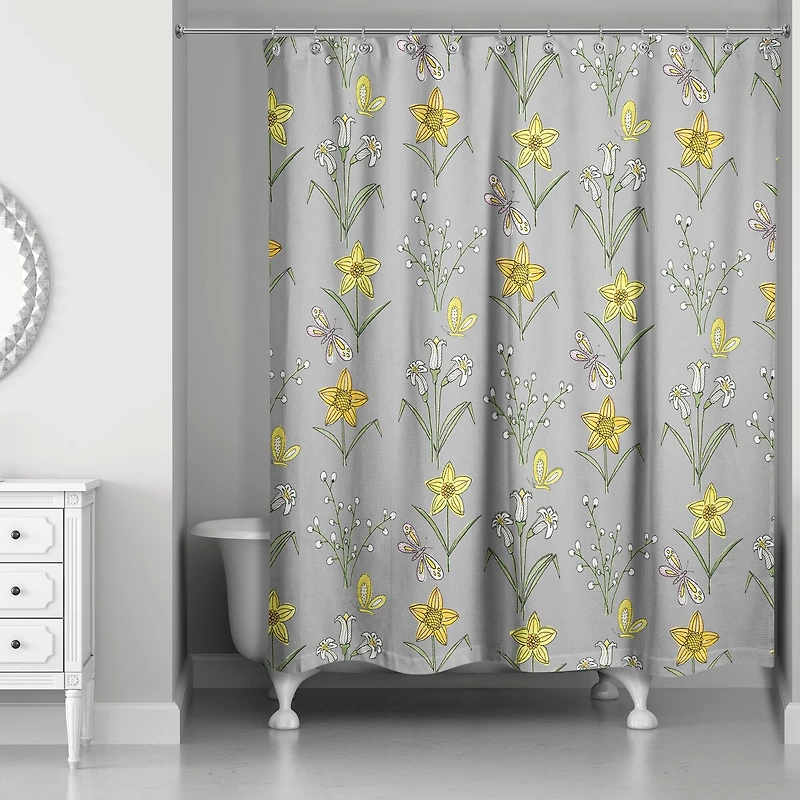 Spring Pattern Shower Curtain
