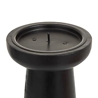 Black Wood Modern Candle holder 10",6",8"
