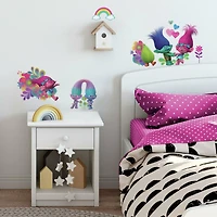 RoomMates Trolls Movie Glitter Peel & Stick Wall Decals