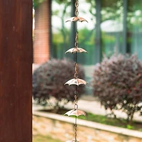 Glitzhome® 8.5ft Faux Copper Umbrella Shaped Rain Chain