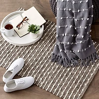 DII® Stone Recycled Cotton Loop Rug, 2ft. x 3ft.