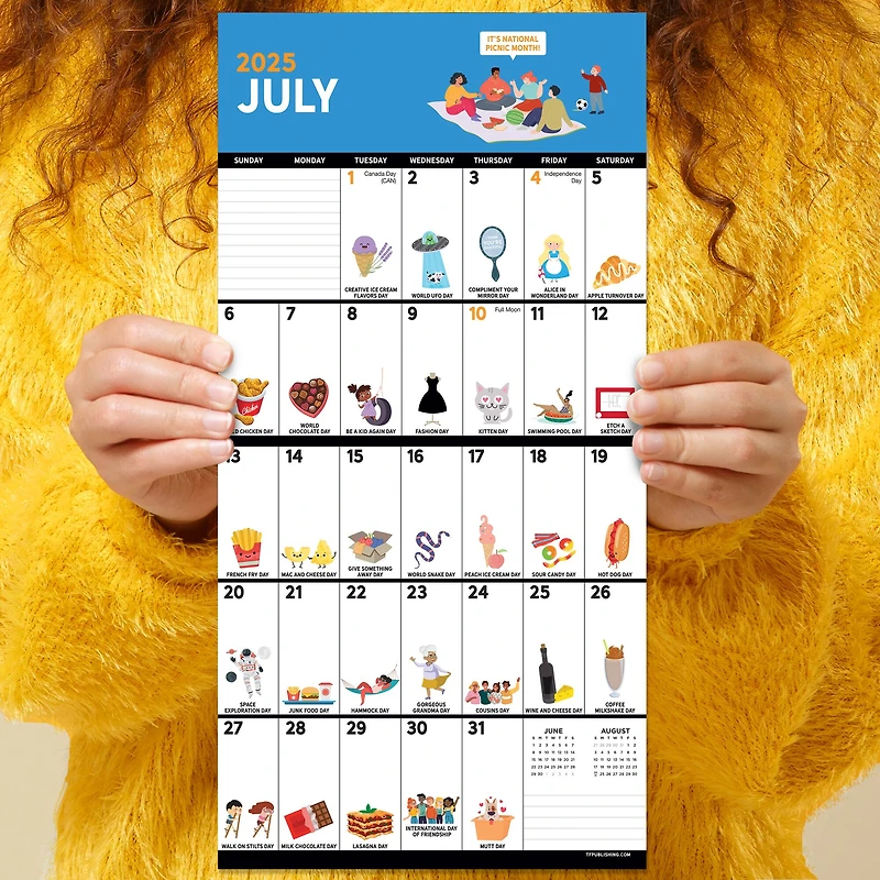 TF Publishing 2025 Every Day's A Holiday Mini Calendar