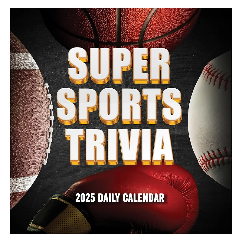 TF Publishing 2025 Sports Facts & Trivia Daily Desktop Calendar