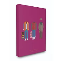 Stupell Industries Back to the Future Famous Characters Fashion Design Wall Accent