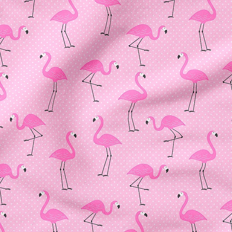 Fabric Editions Pink Flamingo Cotton Fabric