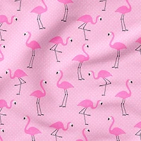 Fabric Editions Pink Flamingo Cotton Fabric