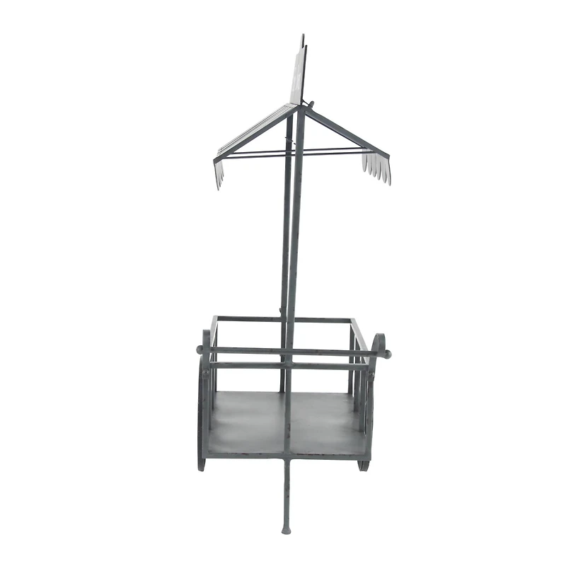 Black Metal Farmhouse Plantstand, 32" x 44"