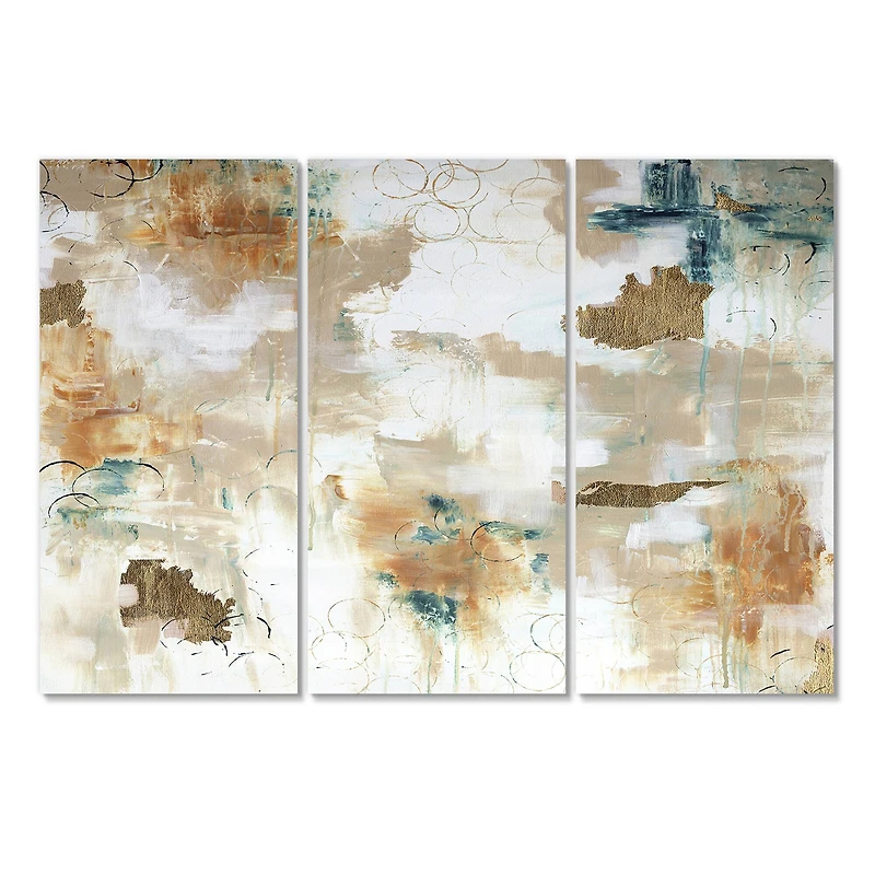 Designart - Gilded Daydreams - Modern Gallery-wrapped Canvas