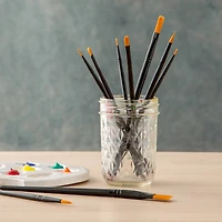 10 Piece Golden Synthetic Acrylic Brushes by Artist's Loft® Necessities™