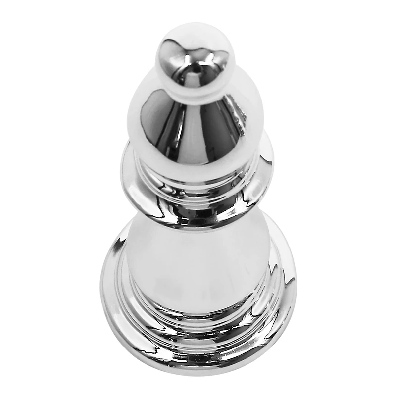 5.5" Silver Bishop Ceramic Tabletop Chess Piece by Ashland®