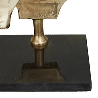 Gold Aluminum Contemporary Sculpture, 22" x 18" x 6"