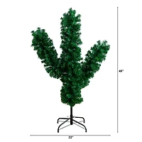 4ft. Unlit Green Cactus Artificial Christmas Tree