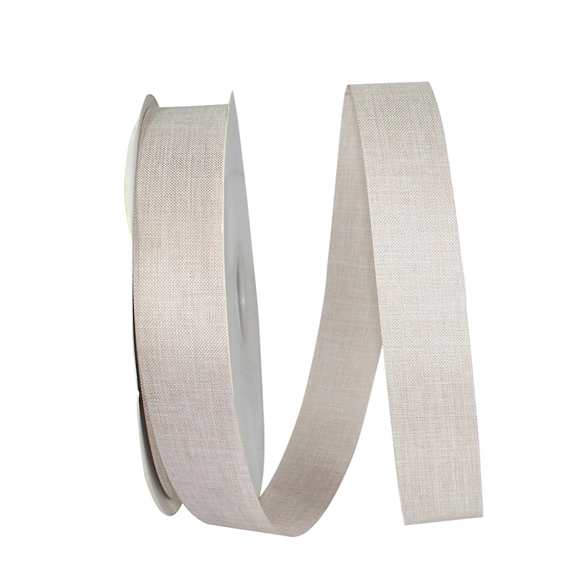 Reliant 1.375" x 100yd. Natural Allure Linen Ribbon