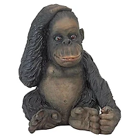 Design Toscano 13" Curly the Chimpanzee of the Jungle Funny Monkey Statue