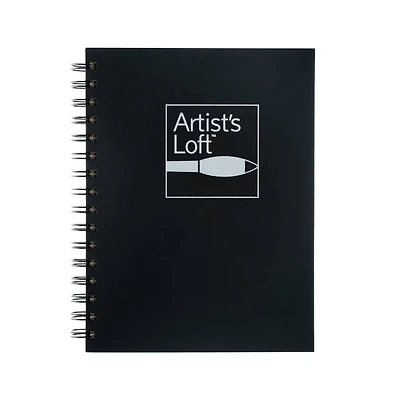 6 Pack: Black Hardcover Watercolor Book by Artist's Loft™, 5.5" x 8.5"