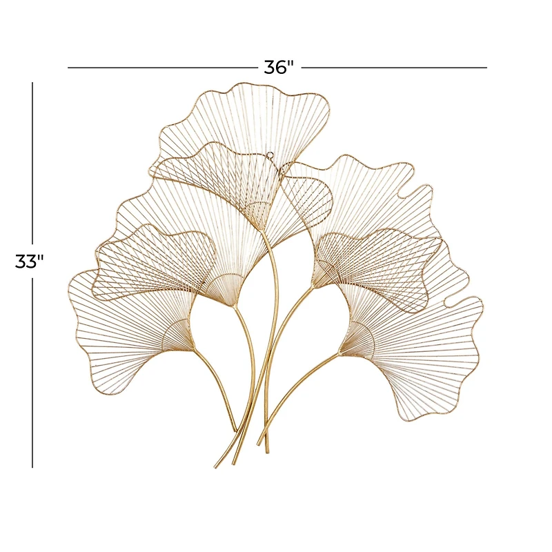 CosmoLiving by Cosmopolitan Gold Iron Glam Wall Décor