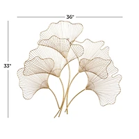 CosmoLiving by Cosmopolitan Gold Iron Glam Wall Décor