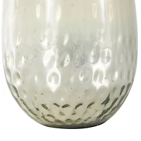 17" Brown Spotted Glass Ombre Vase