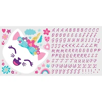 RoomMates Like Nastya Unicorn Cat Giant Peel & Stick Wall Decals with Alphabet