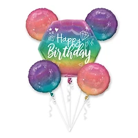 Sparkle Birthday 5-Piece Foil Balloon Bouquet