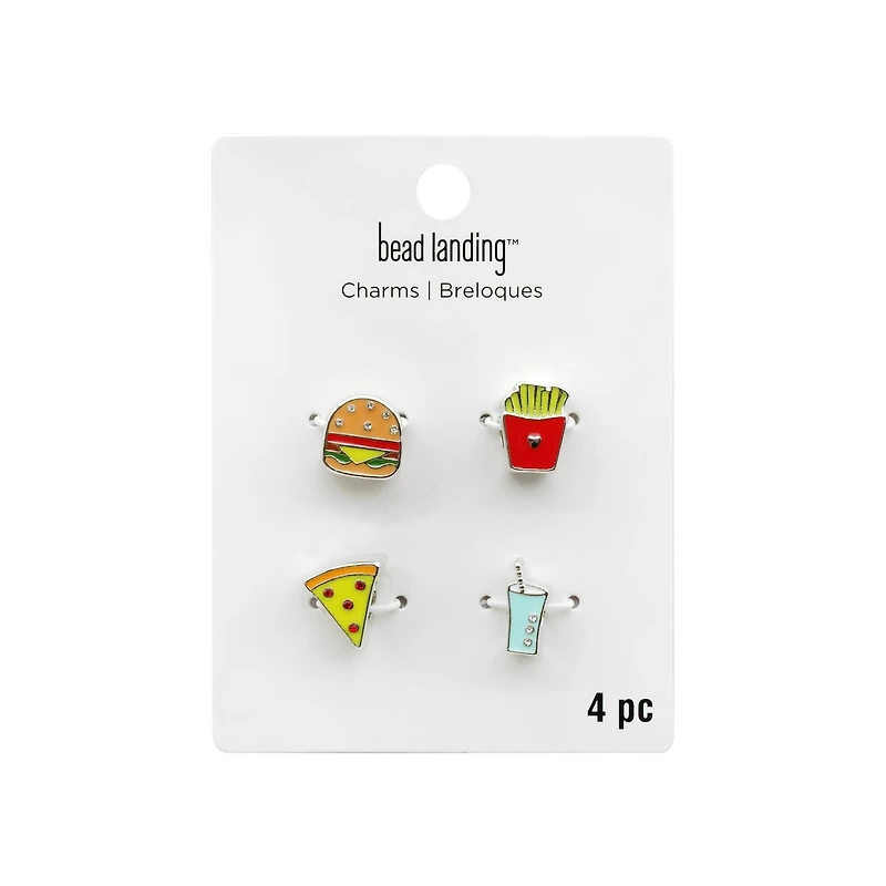 Fast Food Slide-On Charm Set by Bead Landing™
